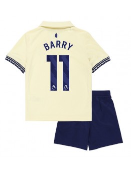 Billige Everton Thierno Barry #11 Bortedraktsett Barn 2025-26 Kortermet (+ Korte bukser)